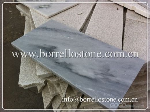 cloudy grey marble tile